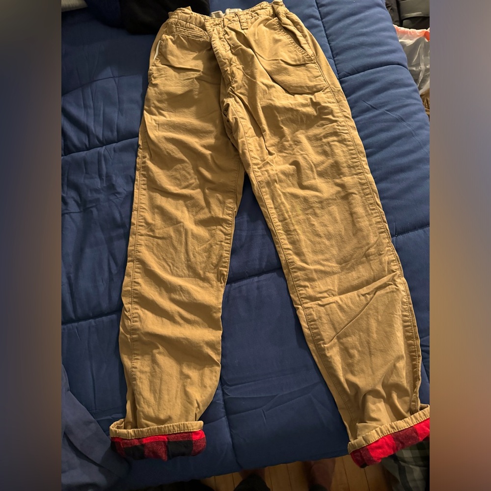 GAP Buffalo Flannel Lined Chinos